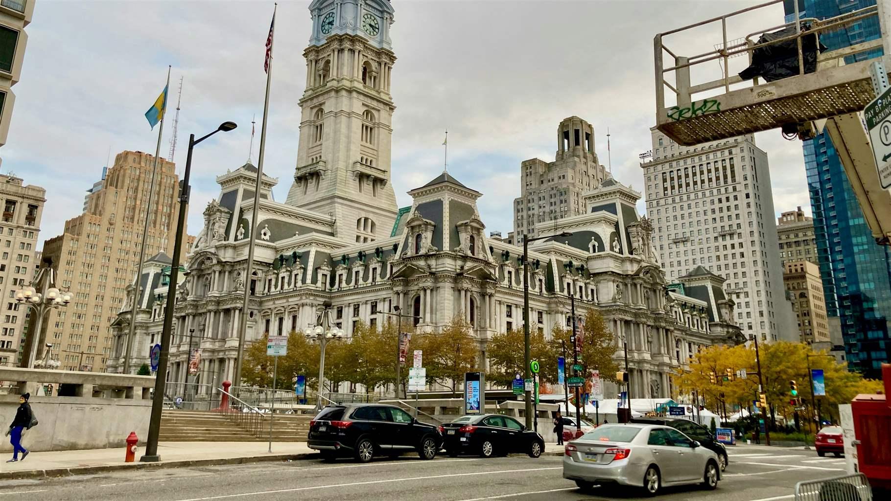 A photograph of City Hall in Philadelphia, Pennsylvania